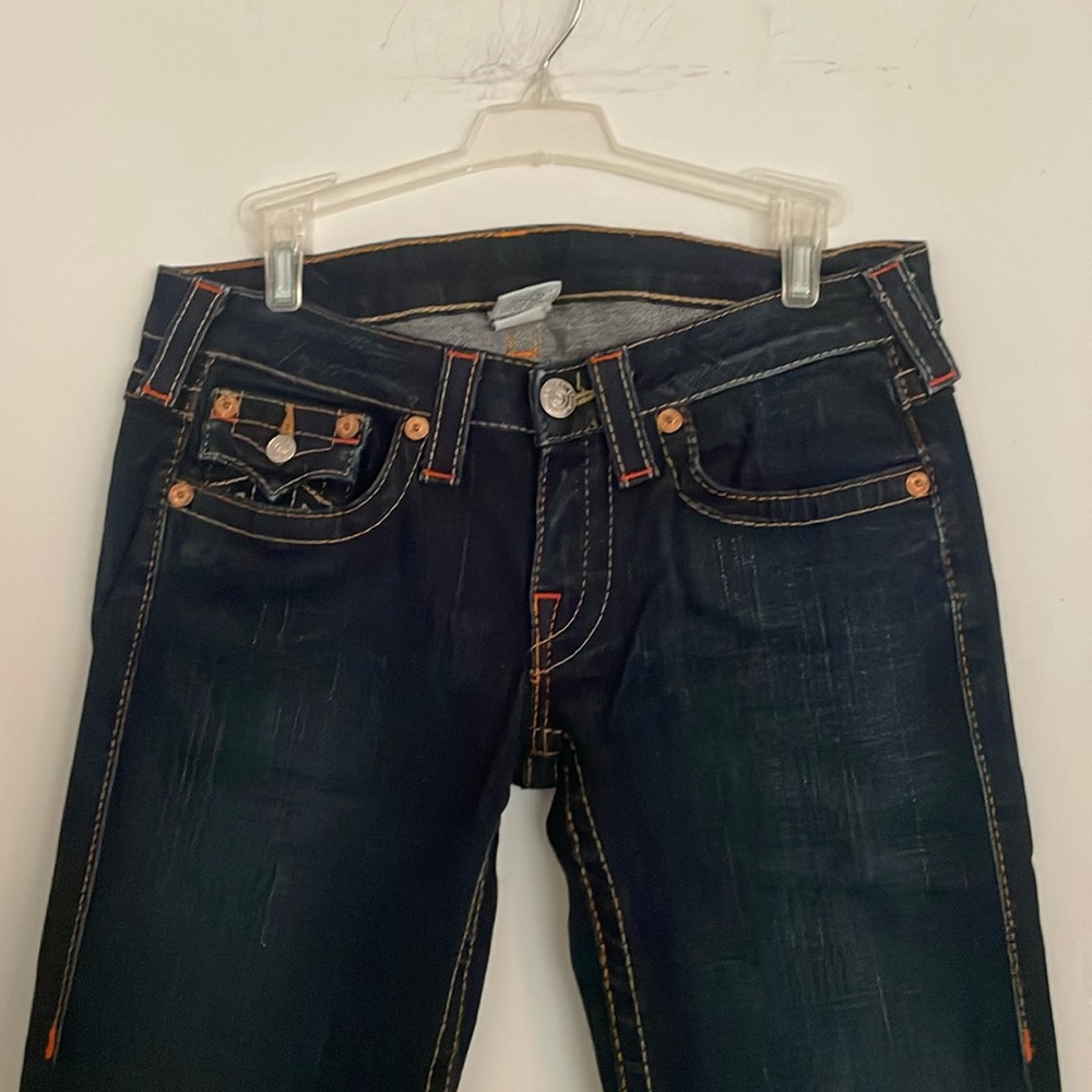 True Religion dark blue men’s boot jeans